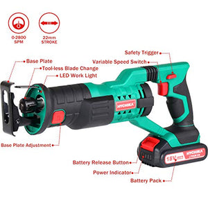 Sega a Gattuccio, HYCHIKA 18V Universale Multifunzionecon Luce LED,... - Ilgrandebazar