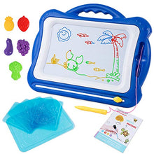Carica l&#39;immagine nel visualizzatore di Gallery, SGILE Grande Lavagna Magnetica per Bambini, Lavagnetta Magica Portatile Blu - Ilgrandebazar