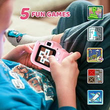 Carica l'immagine nel visualizzatore di Gallery, ASTGMI Macchina Fotografica Bambini, 12MP Mini Ricaricabile Fotocamera Digitale Bambina Videocamera Regalo per Ragazze Ragazzi 3-10 Anni, con Scheda 32 GB, Regali Giocattolo di Natale &amp; Compleanno