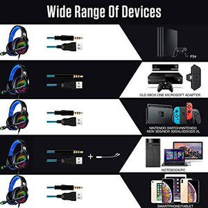 Cuffie Gaming per PS4 e PC, WZTO da con Microfono e Bass...