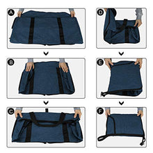 Carica l'immagine nel visualizzatore di Gallery, NEWHEY Borsone da Viaggio Pieghevole 65L Grande capacità Duffel Bag Blu