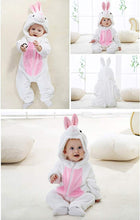 Carica l&#39;immagine nel visualizzatore di Gallery, Tuta coniglio Bebe - Neonato - Pile - Morbido Peluche - 6-12 mesi, Bianco - Ilgrandebazar