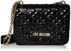 Love Moschino Jc4000pp1a, Borsa a Tracolla Donna, 9x20x27 cm (W x Nero (Nero)
