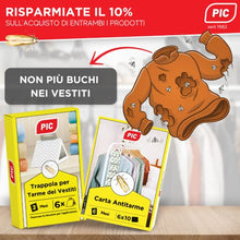 Carica l'immagine nel visualizzatore di Gallery, PIC Trappola ai feromoni Anti tarme dei Vestiti Confezione da 3 Buste con Due trappole, 3x2 Pezzi - Prodotto Anti tarme Vestiti, Adatto Come antitarme dei Vestiti e antitarme per armadi