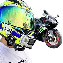 Carica l&#39;immagine nel visualizzatore di Gallery, SUREWO supporto per casco moto e supporti adesivi Compatibile con GoPro... - Ilgrandebazar