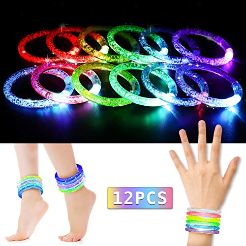 NASUM Braccialetti Luminosi, 12 PCS 6 Colori Multicolori,... - Ilgrandebazar