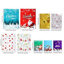 Carica l'immagine nel visualizzatore di Gallery, FANXIYA 45 pezzi Sacchetti Regalo Natalizi Sacchetti Caramelle Confezioni Regalo in 3 Diverse Dimensioni e 6 Disegni di Regalo Dolci giocattolo per Festa di Natale, Festival