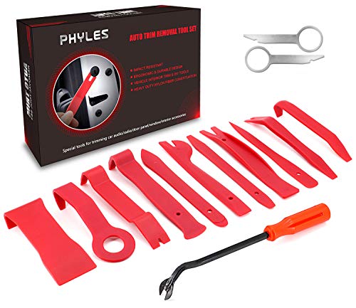PHYLES Strumento di Rimozione Auto, 14 Pezzi Auto Kit Utensile Smontaggio... - Ilgrandebazar