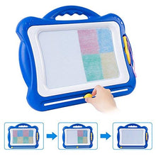 Carica l&#39;immagine nel visualizzatore di Gallery, SGILE Grande Lavagna Magnetica per Bambini, Lavagnetta Magica Portatile Blu - Ilgrandebazar