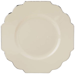 SERVIZIO DA TAVOLA FESTA MONOUSO 20 PZ | 20 Side Plates, Bianco Sporco - Ilgrandebazar