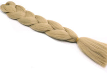 Carica l&#39;immagine nel visualizzatore di Gallery, Treccine Africane Extension 3 Ciocche Trecce Afro Finta Capelli Treccia Sintetica Intrecciate Ombre Jumbo Braiding Hair Kanekalon Braids Crochet Twist, Biondo naturale 60.96 cm (Confezione da 3) Bionda naturale