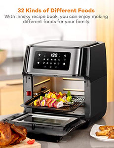 Innsky Friggitrice ad aria 10L, Forno calda 10 in 1 con Touch