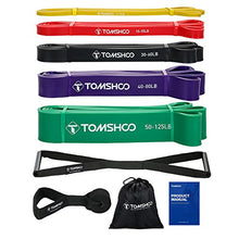 Carica l&#39;immagine nel visualizzatore di Gallery, TOMSHOO Bande Elastiche di Resistenza Pull Up Loop Bands con completo da uomo