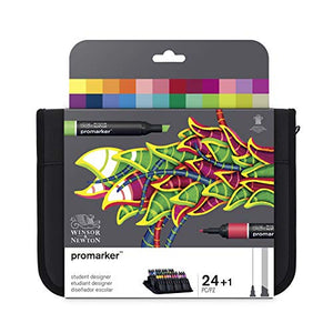Winsor & Newton Promarker Student Set - Astuccio Con 24 Sets, Design - Ilgrandebazar