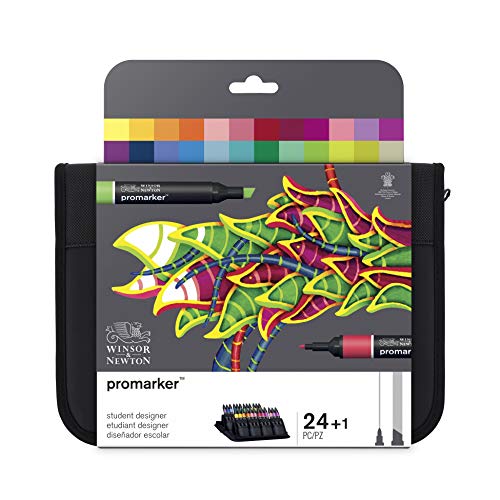 Winsor & Newton Promarker Student Set - Astuccio Con 24 Sets, Design - Ilgrandebazar