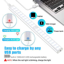 Carica l&#39;immagine nel visualizzatore di Gallery, Luce Armadio 40 LED, 4 Modalità, USB Ricaricabile, Wireless Notturna... - Ilgrandebazar