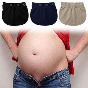 AYE Prolunga Pantaloni Regolabili per Le Donne in Gravidanza, 3 Pezzi (Nero,...
