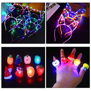 Yuccer Cerchietto Orecchie Gatto Donna LED Giocattoli Luminosa Colorato... - Ilgrandebazar