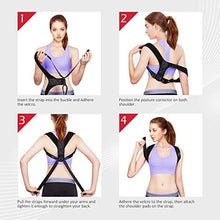 Carica l&#39;immagine nel visualizzatore di Gallery, Correttore Postura Schiena Spalle per Uomo e Donna, Fascia Posturale Spalle...