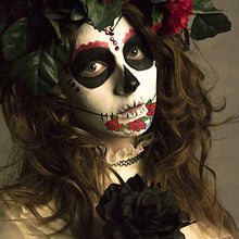 Carica l'immagine nel visualizzatore di Gallery, ZERHOK Halloween Tatuaggi di Faccia,8 PCS Halloween Tatuaggi Temporanei Moda Decorazione Festa a Tema Halloween Festa in Festa di Trucco