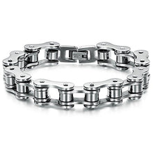Carica l&#39;immagine nel visualizzatore di Gallery, OFKPO Gioielli in Acciaio Inossidabile Bracciale Catena Moto Roccia Stile... - Ilgrandebazar