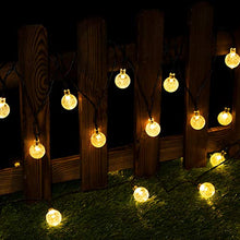 Carica l&#39;immagine nel visualizzatore di Gallery, Catena Luminosa Solare - 40 LED 8M/26.3FT Luci Decorative Bianco Caldo