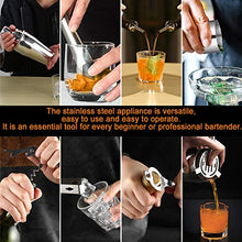 Carica l&#39;immagine nel visualizzatore di Gallery, Gomyhom Shaker Cocktail Set, 14 Pezzi Kit Barman Professionale in A 14 Pz