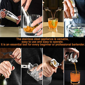 Gomyhom Shaker Cocktail Set, 14 Pezzi Kit Barman Professionale in A 14 Pz