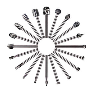 Fresa Rotante - GOXAWEE 20Pcs HSS Frese Routing Router Bits Legno Fresatura... - Ilgrandebazar