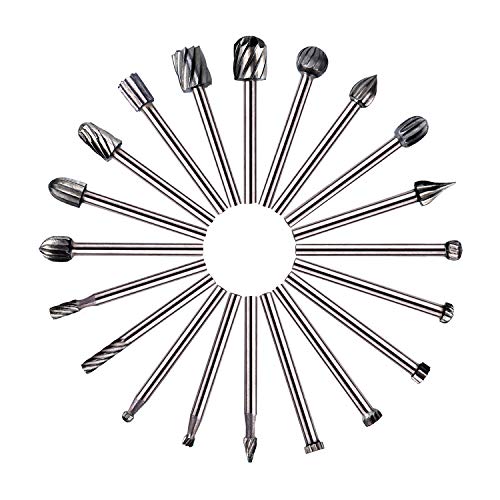 Fresa Rotante - GOXAWEE 20Pcs HSS Frese Routing Router Bits Legno Fresatura... - Ilgrandebazar