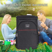 Carica l'immagine nel visualizzatore di Gallery, Borsa pranzo termica grande Picnic a prova di nero