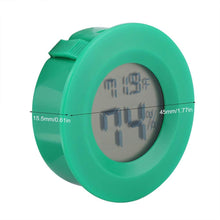 Carica l&#39;immagine nel visualizzatore di Gallery, Mini termometro Forma Rotonda di Temperatura LCD Digitale Monitor Green - Ilgrandebazar