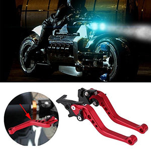 1 paio leve leva freno frizione 7/8", universale Keenso Red - Ilgrandebazar