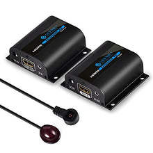 Carica l&#39;immagine nel visualizzatore di Gallery, ESYNiC AGPTEK HDMI Extender 1080P 60m IR Ripetitore Su Singolo Cat 60M 3D