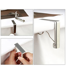 Carica l&#39;immagine nel visualizzatore di Gallery, ZoomSky Tovaglia Clips 4 Pezzi Picnic Tovaglietta da Tavolo in Acciaio Inox...