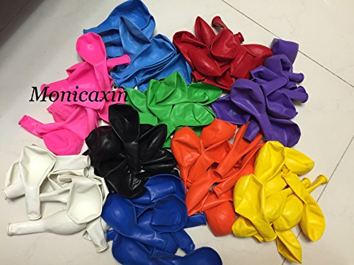 Monicaxin 100(10 Colori x 10pc) Palloncini in Lattice Vivaci colori Colore