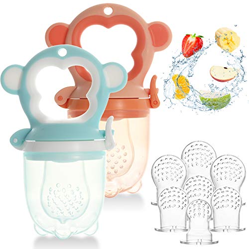 Faburo 2pcs Ciuccio per Alimenti/Frutta Bambini + 9pcs in...