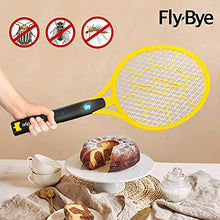 Carica l'immagine nel visualizzatore di Gallery, Fly-Bye - Racchetta Zanzare Elettrica (Versione 2023 aggiornata) - 4000v Antizanzare Elettrico - Zanzare Elettrico USB Ricaricabile - Ammazza Zanzare Elettrico con Luce LED - Anti Zanzare Elettrico