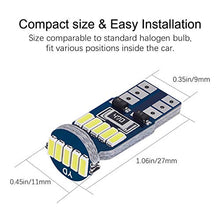 Carica l&#39;immagine nel visualizzatore di Gallery, SanGlory 10 x T10 W5W LED Lampadine Canbus, Auto Lampade 15 x 10 Pezzi Bianco
