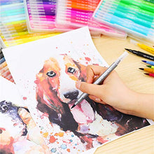 Carica l&#39;immagine nel visualizzatore di Gallery, Pennarelli Doppia Punta 36 Colori, Brush Pen Doppio con Fine 36 Colori
