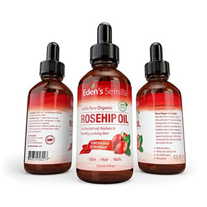 Olio di Rosa Mosqueta Puro al 100% - 120ml - Flacone con contagocce da - Ilgrandebazar