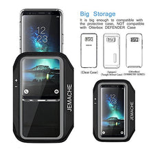 Carica l'immagine nel visualizzatore di Gallery, Galaxy S20 S10 S9 S8 Fascia da Braccio per Correre, JEMACHE Palestra Nero