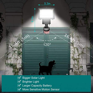 ERAY Lampada Solare con Sensore di Movimento, Luce Led Esterno 100led - Ilgrandebazar
