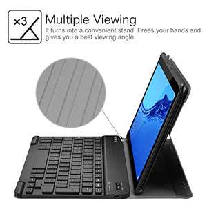 FINTIE Tastiera Custodia per Huawei MediaPad T5 10 [Layout Oro rosa