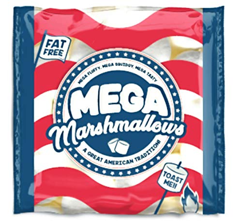 Mega Marshmallows - Extra Large - Americano - 550 grammi - Barbeque Falò...
