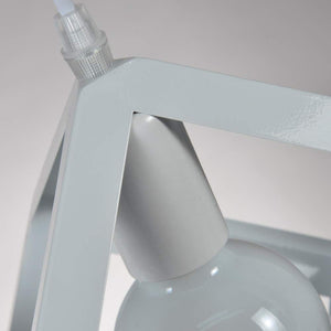 Lampada a sospensione Vintage industriale, cubo creativo battuto Bianco - Ilgrandebazar