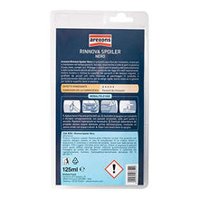 Carica l&#39;immagine nel visualizzatore di Gallery, AREXONS RINNOVA SPOILER NERO BLISTER, 125 ml Rinnova plastiche auto, ravvivatore plastiche esterne carrozzeria auto, ravviva plastiche moto, rinnova plastiche scooter, camper, film protettivo, lucido