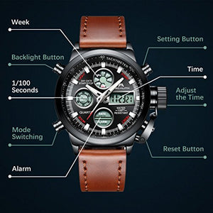 Orologio Uomo Orologi Militari Sport Impermeabile Cronografo LED Model 1 - Ilgrandebazar