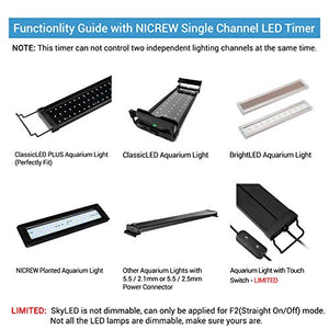 NICREW Timer dell'Acquario, Illuminazione Acquario Digitale per...