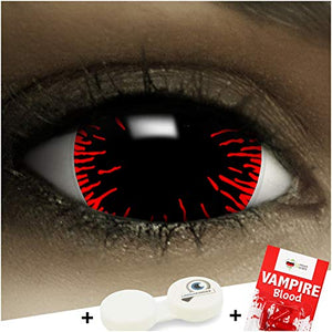 Lenti a contatto colorate"Mini Sclera Hangman" + capsule di sangue finto +... - Ilgrandebazar